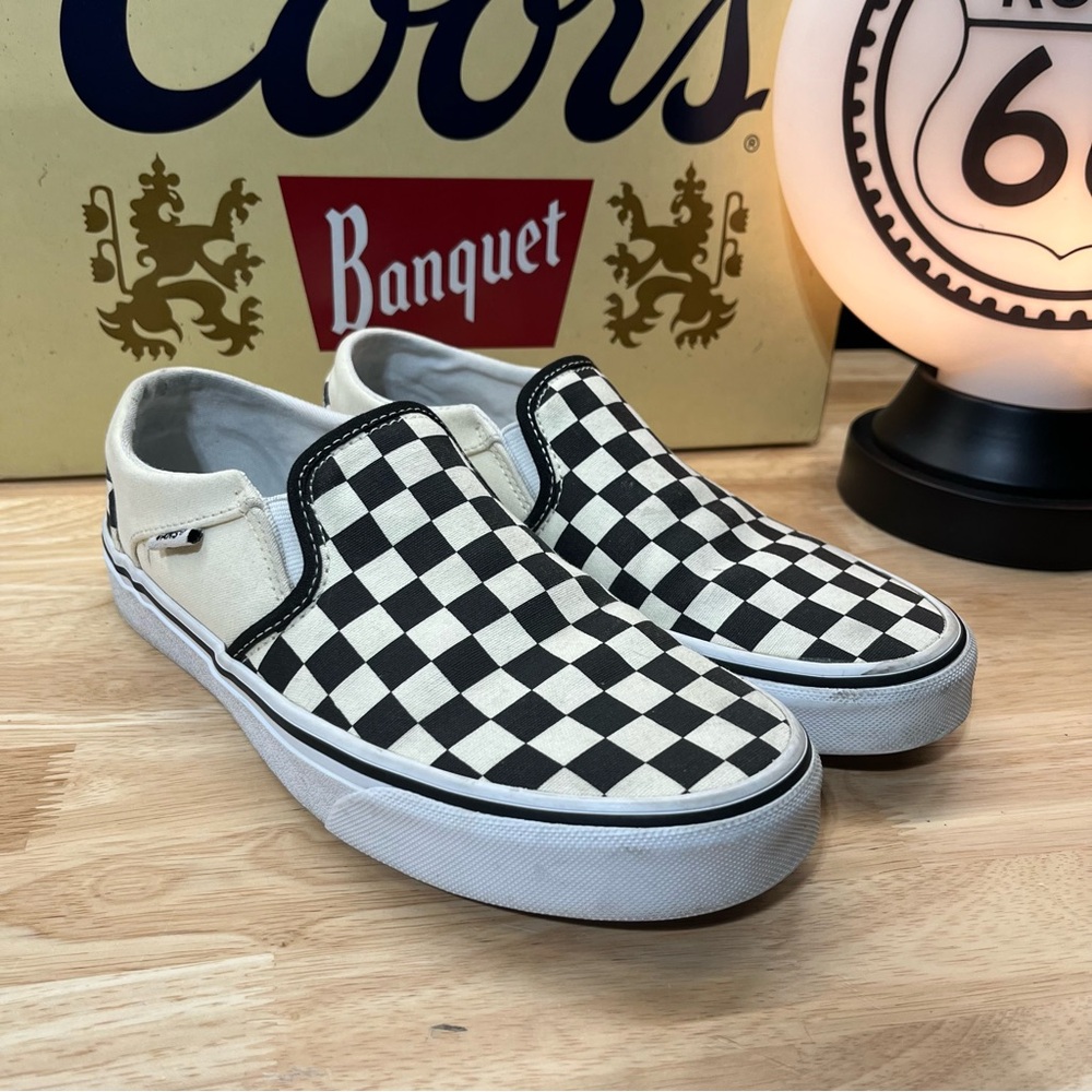 Vans Checkerboard Slip-On Sneakers | woman’s size 8 - Picture 1 of 6